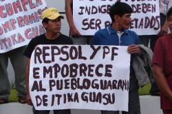 Protesta contra Repsol