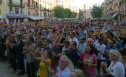 Imatge de la concentració a Tarragona, els assistents de la qual van ser qualificats de "xusma" per Alejandro Fernández