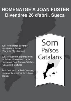 Cartell de l'homenatge a Fuster de "Som Països Catalans"