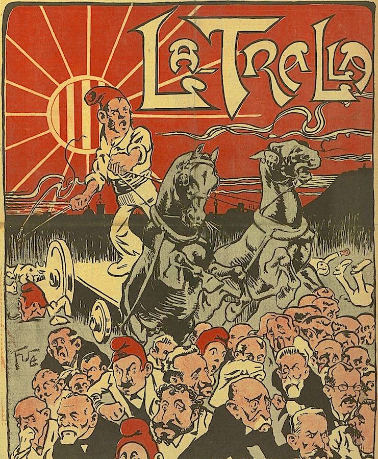 Portada de la revista "La Tralla" núm.8 del 18/11/1903