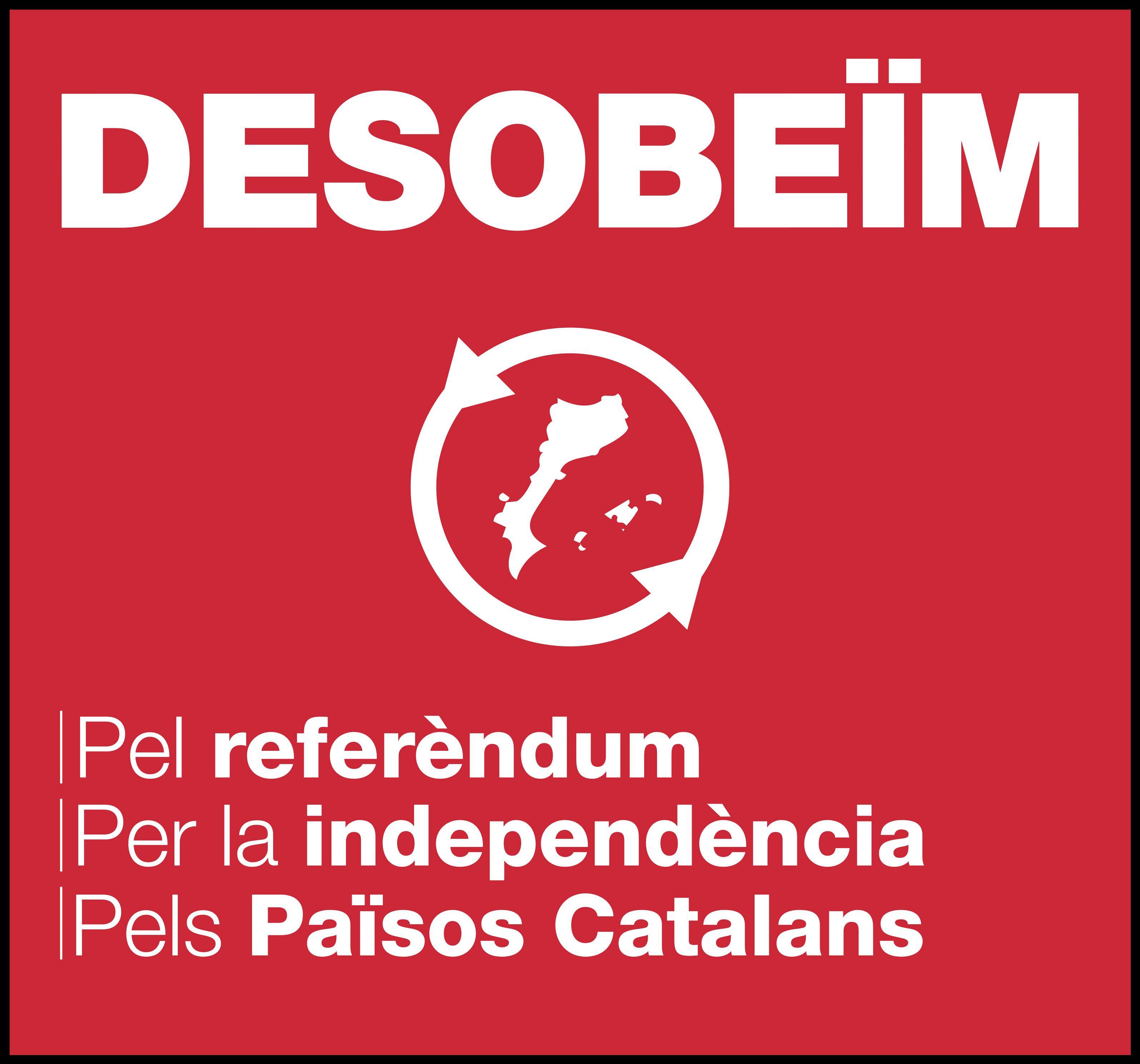 Referéndum en Cataluña. Llegó el choque de trenes. - Página 15 Pancarta-desobeim_quadrat-2-90376