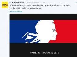La CUP de Sant Celoni convoca un minut de silenci "contra la barbàrie a París i arreu"