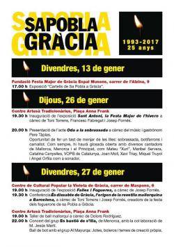 Foguerons de Sa Pobla a la vila de Gràcia (Programa 2017)