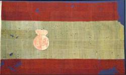 Bandera naval, la més antiga, que el 1785 Carlos III va establir només per als vaixells de guerra.