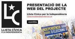 L'Assemblea presenta la web del projecte Llista Cívica per la Independència