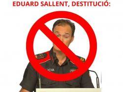 SOM Intersindical reclamem la destitució d?Eduard Sallent per les seves declaracions contra manifestants pacífics