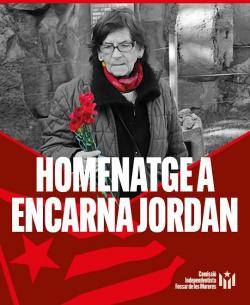 La Comissió Independentista del Fossar de les Moreres retrà homenatge a a Encarna Jordan