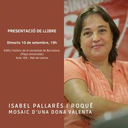 Presentació del llibre en homenatge a Isabel Pallarès a la UB 