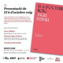 Avui acte al Museu d'Història de Catalunya, per presentar el llibre "El Sis d'Octubre roig"