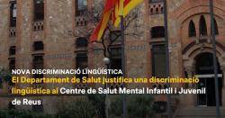 El Govern empara una psicòloga d?un centre de salut de Reus que es va negar a atendre una usuària que parlava en català