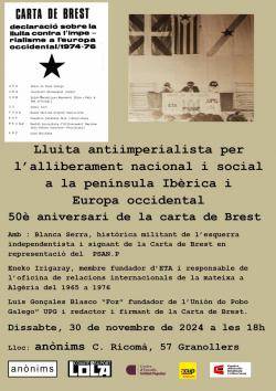 Acte de commemoració del 50è aniversari de la Carta de Brest a Granollers