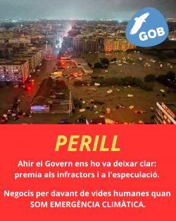 El GOB alerta que "estem en mans d?un Govern extremadament perillós per a les persones i el territori"