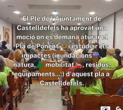 L?Ajuntament de Castelldefels partidària d'aturar el Pla de Ponent i estudiar-ne els impactes