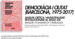 Edicions del 1979 publica "Democràcia i ciutat (Barcelona, 1975-2017)"