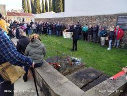 Emotiu homenatge a Quico Sabaté al cementeri de Sant Celoni