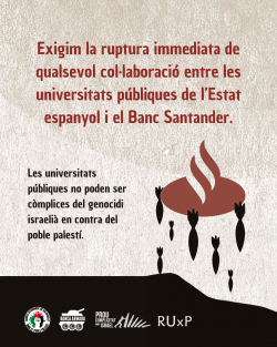 El moviment universitari i el moviment de solidaritat amb Palestina