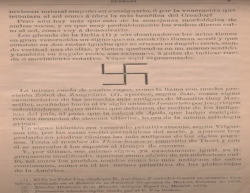 Al 1901 Sabino Arana escriu a la revista Euzkadi que lesvàstica és un símbol basc