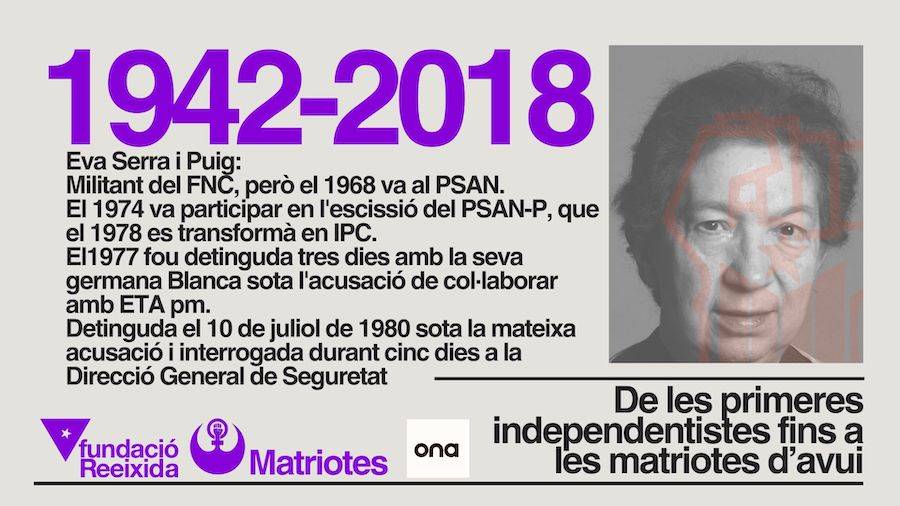 Historiadora i històrica militant de l'indenpendentisme combatiu (FNC, PSAN, PSAN-P-IPC i impulsadora del CSPC (1)