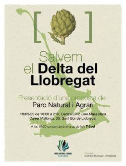 SOS Baix Llobregat i L?Hospitalet presenta una proposta en defensa del Parc Natural i Agrari del Delta