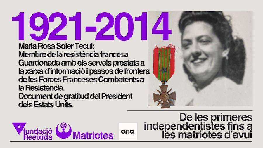 Maria Rosa Soler Tecul-Membre de la Resistència francesa