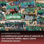 La mobilització social salva el valencià en una consulta fallida, opaca i plena dobstacles tècnics