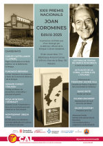 Mataró acollirà els XXIII Premis Nacionals Joan Coromines Mataró acollirà els XXIII Premis Nacionals Joan Coromines